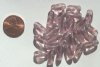 25 13mm Twisted Ovals - Amethyst